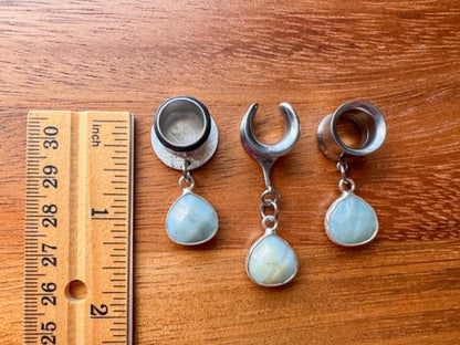 Silver Framed Amazonite Stones