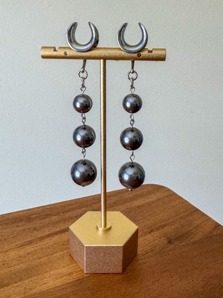 Silver & Gray Faux Pearls