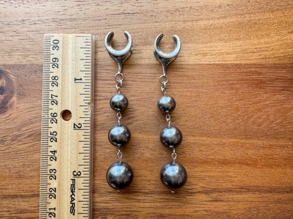 Silver & Gray Faux Pearls