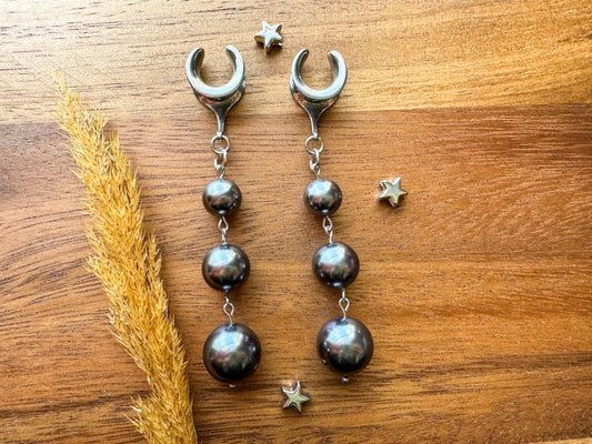 Silver & Gray Faux Pearls