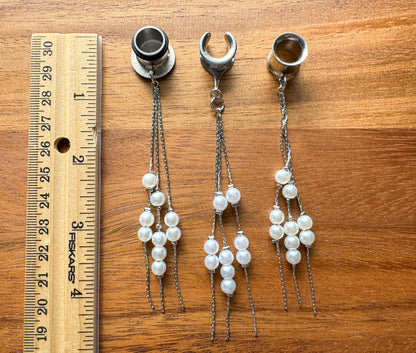 Silver Pearl Strands