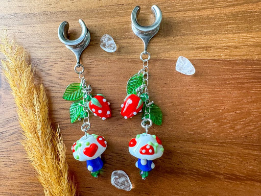 Silver "Strawberry Shrooms"