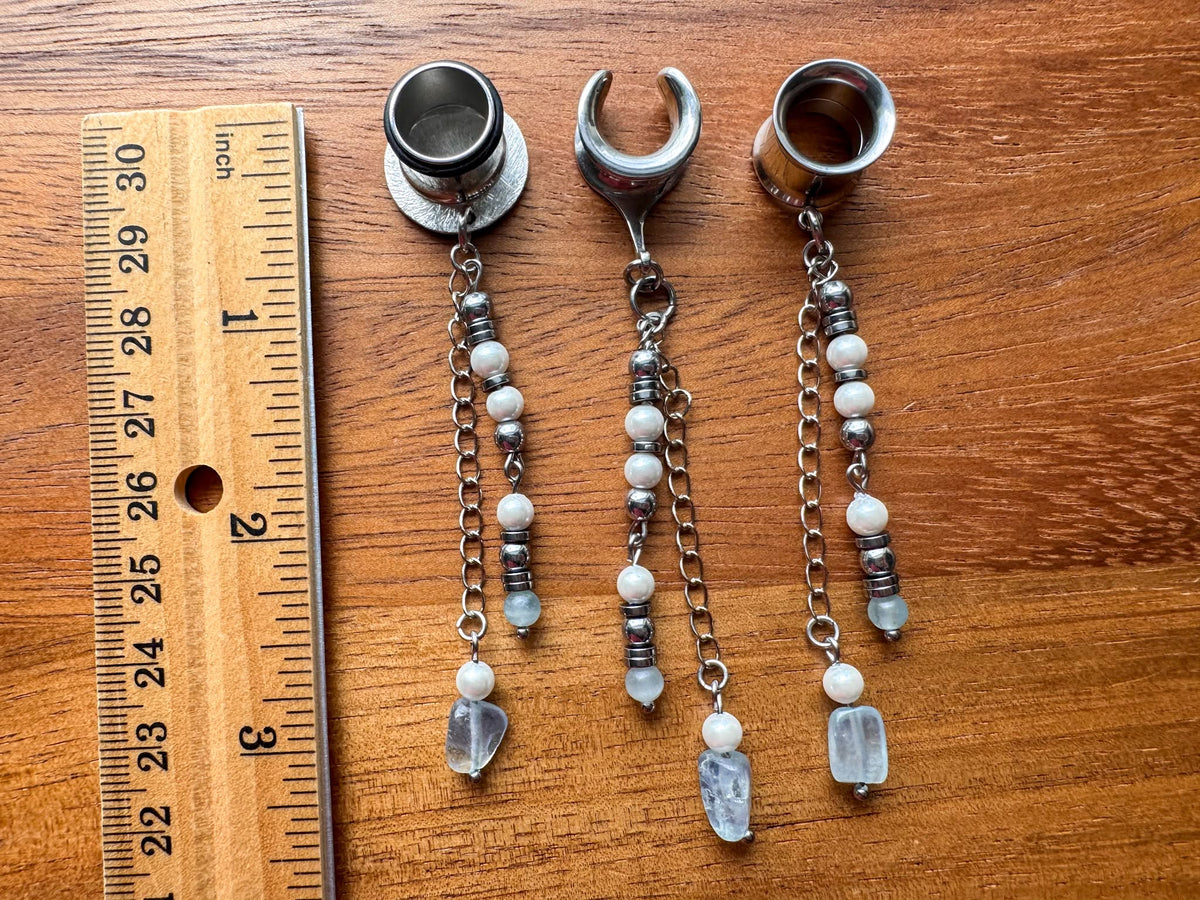 Silver "Treasures of the Tide" Dangles