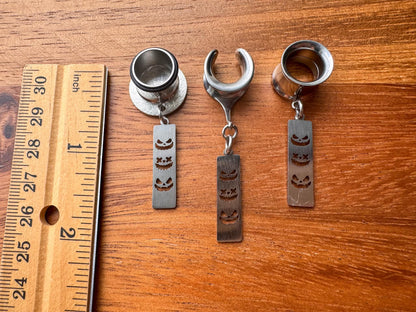 Silver Trio Jack O' Lantern Dangles
