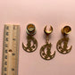 Small Brass Cat & Moon Dangles