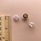 Small Pink & White Marble Studs