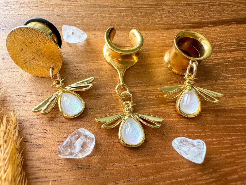 Small Dainty Gold Bees