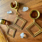 Small Gold Square Dangles