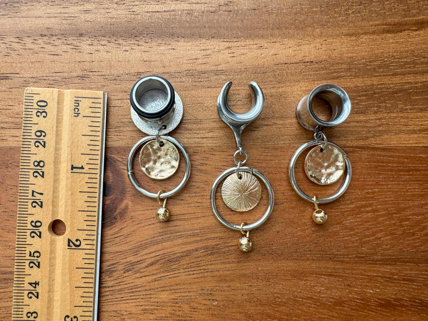 Small Mixed Metal Hoops