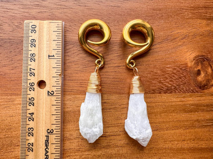 Snow Quartz Dangles