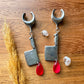 Steel Bloody Cleavers Plug Earrings