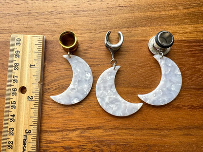 White Crescent Moons