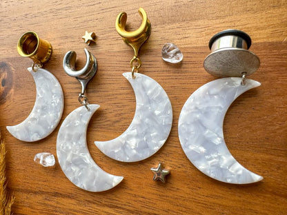 White Crescent Moons