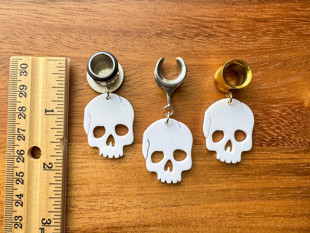 White Shiny Skulls
