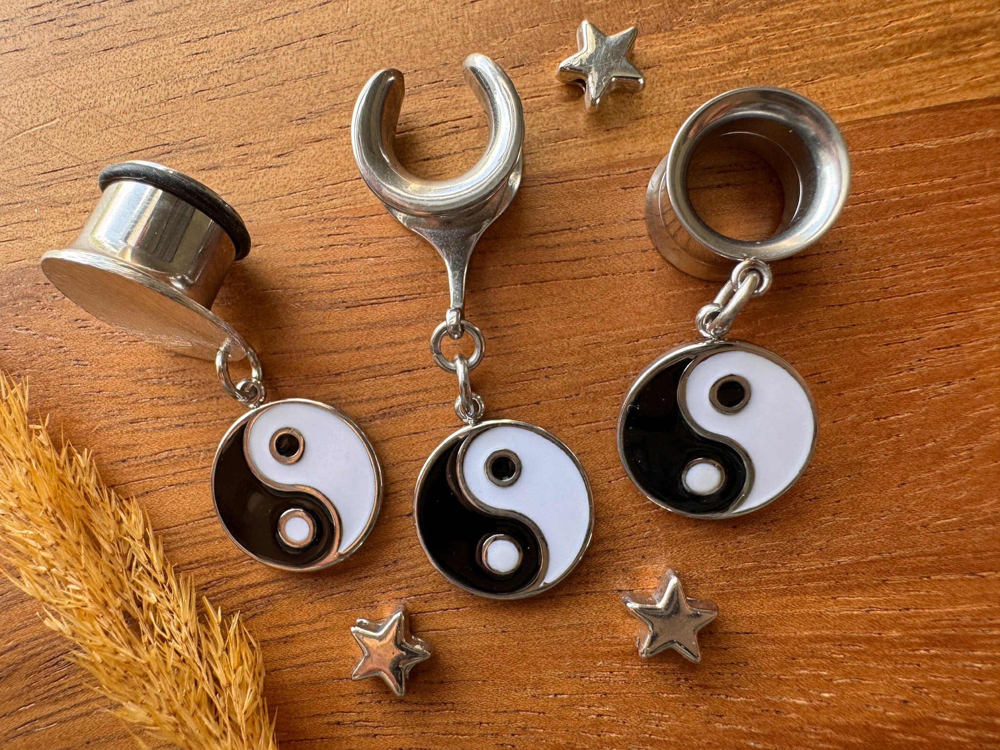 Y2K Yin Yangs Plug Earrings