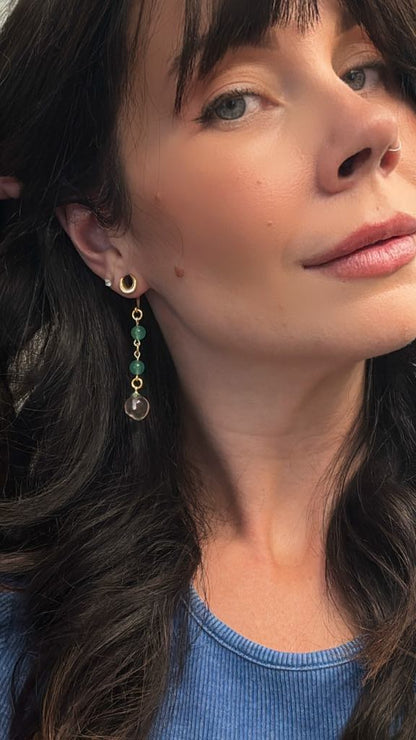 Aventurine Beads w/ Juicy Peaches