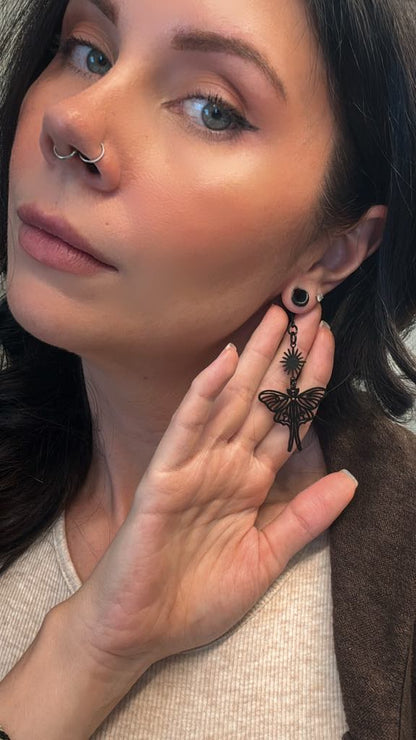 Black Moth & Sun Dangles