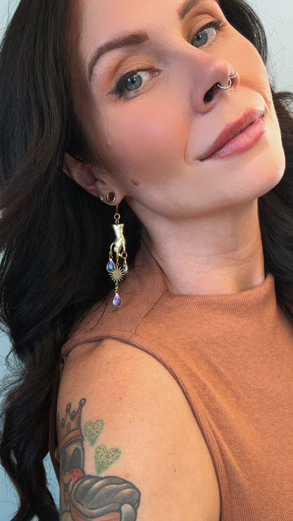 Gold 'Ethereal Touch' Dangles