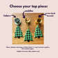 Gold or Silver Plaid Holiday Trees