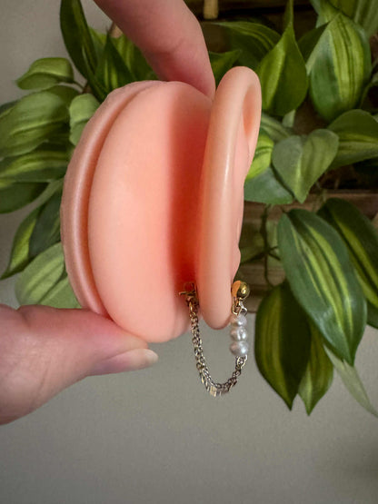 Gold Or Silver Pearl Chain Dangles