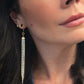 18k Gold Rhinestone Tassels