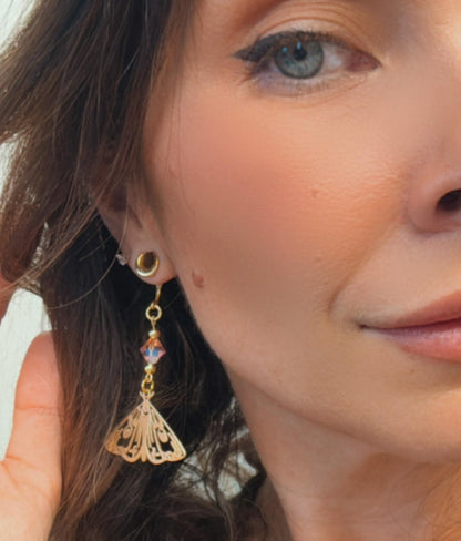 Golden 'Rosy Flutters' Moth