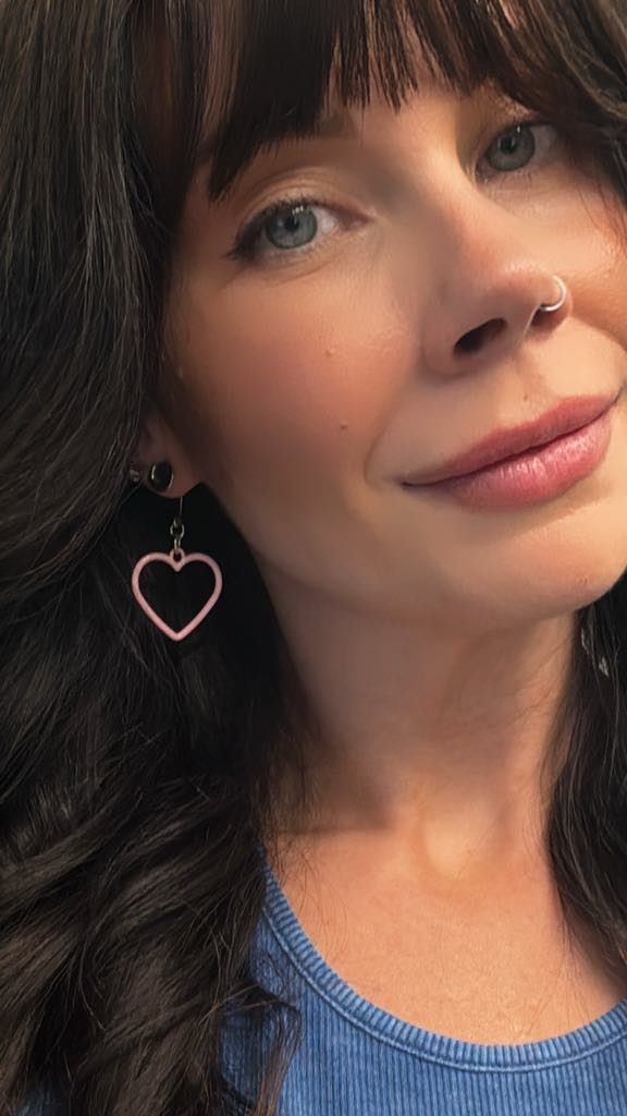 Pink Enamel Hearts