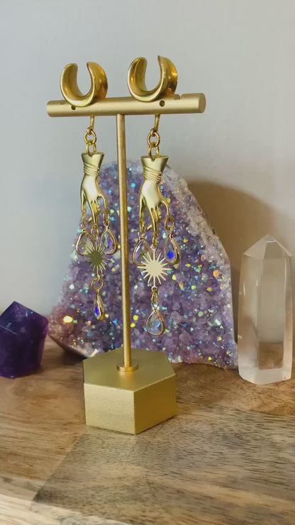 Gold 'Ethereal Touch' Dangles