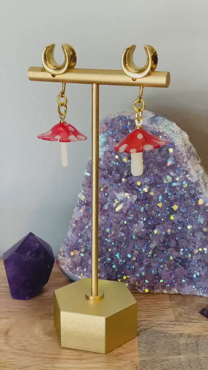 Small Mushroom Dangles