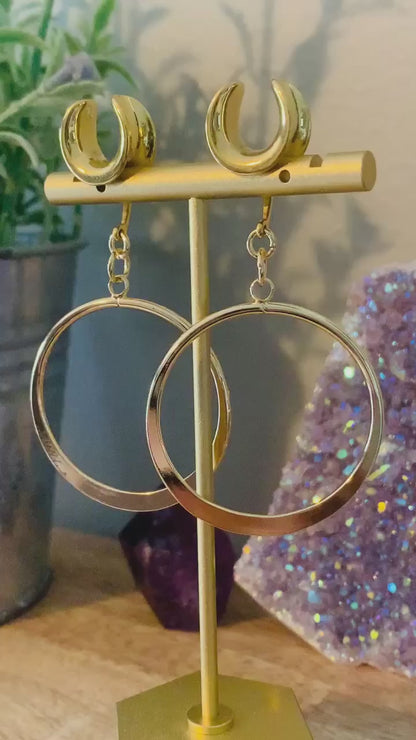 18k Gold Hoop Earrings
