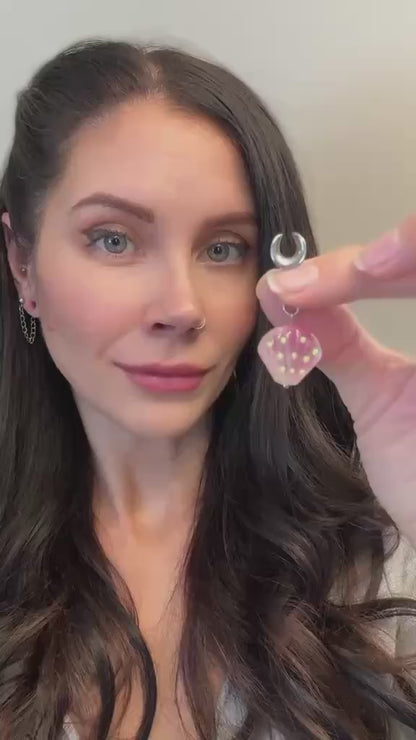 Pink Glass Sea Shells