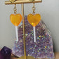 Orange Heart "Halloween Treats" Lollipops