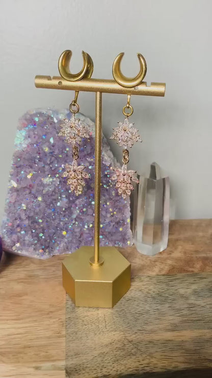 Gold Zircon Leaves