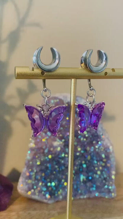 Purple And Silver Butterflies