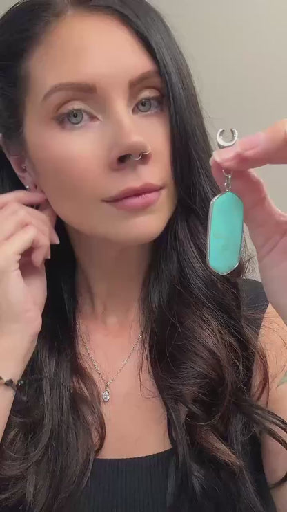 Polished Turquoise Dangles