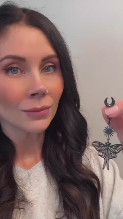 Black Moth & Sun Dangles