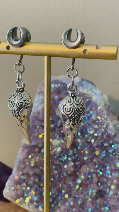 Silver Raven Skulls