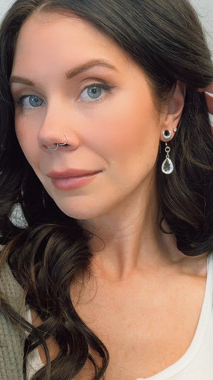 Mini Silver Glass Drops