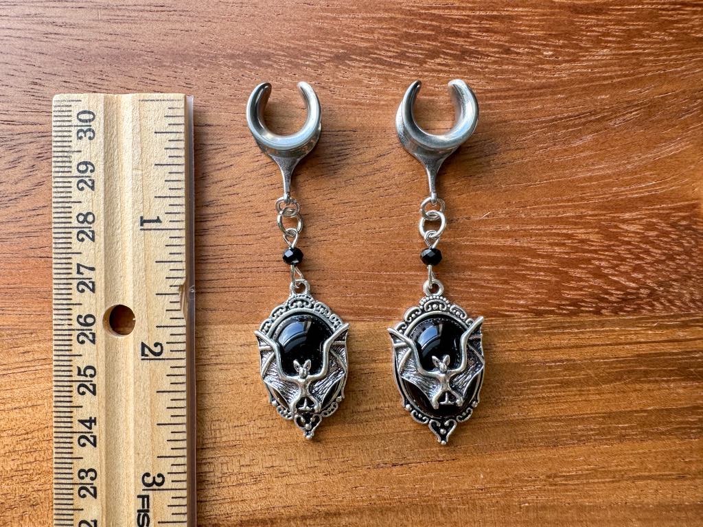 Silver & Black Bat Crest