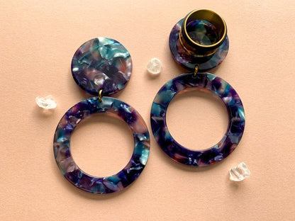 Blue & Teal Multicolor Hoops