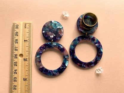 Blue & Teal Multicolor Hoops