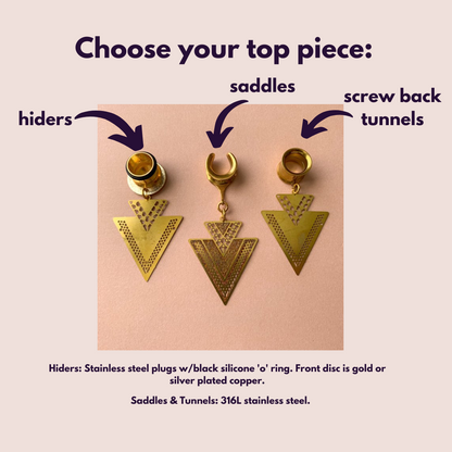 Double Triangle w/ Intricate Cutout Design
