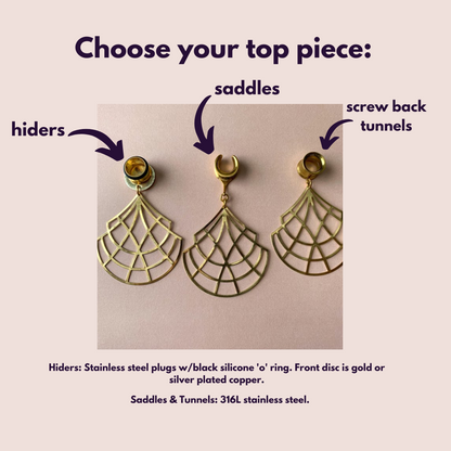 Large Gold Chandelier Dangles