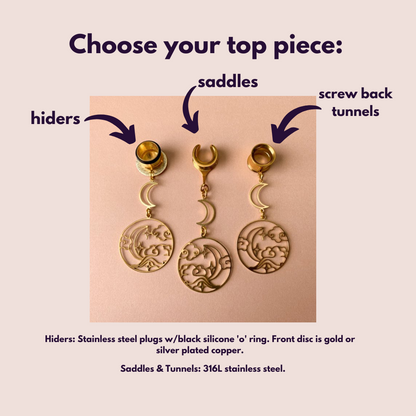 Gold Celestial Night Sky Dangles