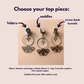 Steel Hoop With Celestial Moth & Star Pendants