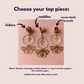 Gold Hoop With Celestial Moth & Star Pendants