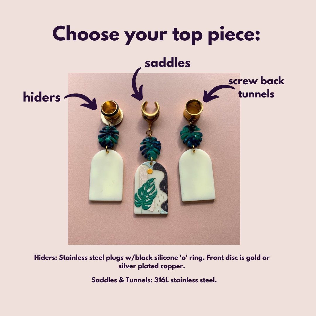 Tropical Monstera Paradise Acrylic Dangles