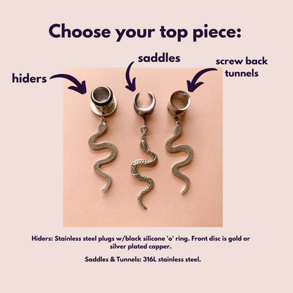 Silver Plated Brass Snakes