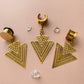 Double Triangle With Intricate Cutout Design