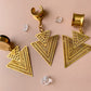 Double Triangle With Intricate Cutout Design